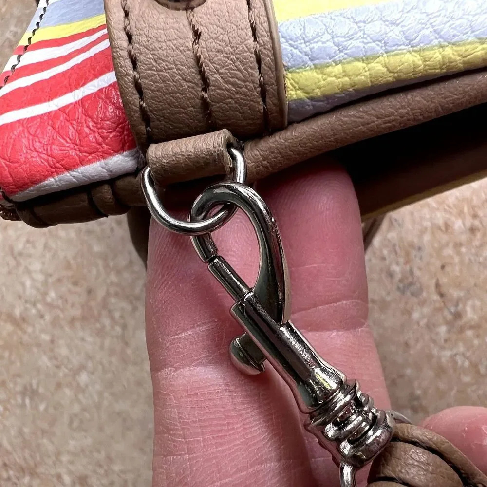 Crossbody Striped Multicolor Wallet - Picture 6 of 14